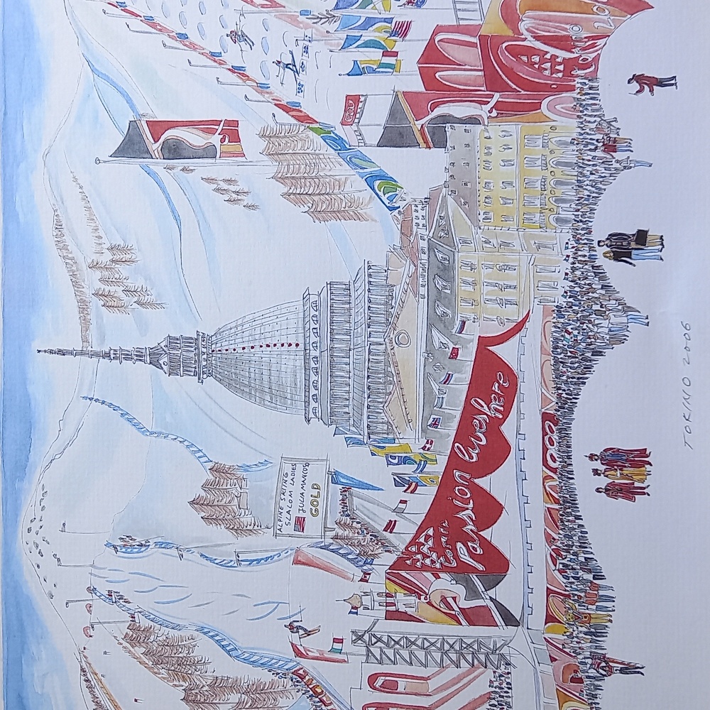 Olympics Torino 2006 Signed Print